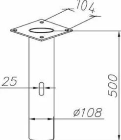 Betongfundamentsadapter