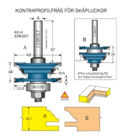 Kontraprofilfräs